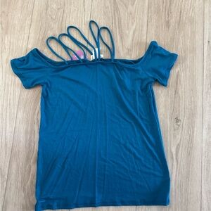 Teal Off-Shoulder Women's Top